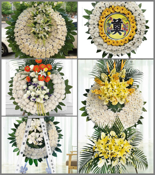 福建龙岩新罗区万安镇华坑村花圈速递